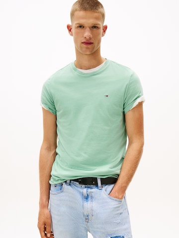 T-Shirt 'JASPE' Tommy Jeans en vert : devant