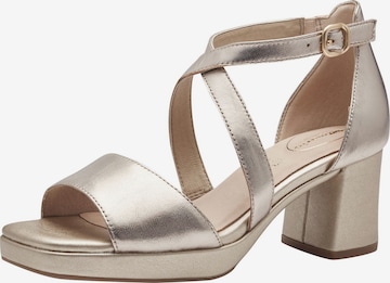 TAMARIS Sandals in Gold: front