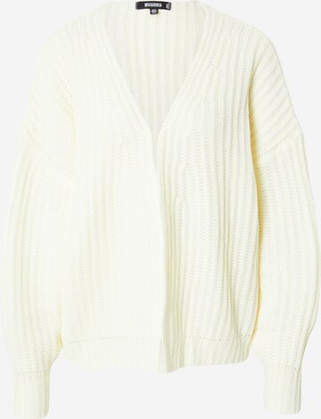 Missguided Knit Cardigan in Beige: front