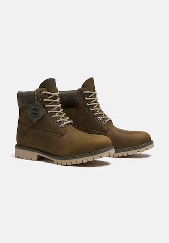 TIMBERLAND Šnurovacie čižmy 'HERITAGE 6 INCH' - Zelená