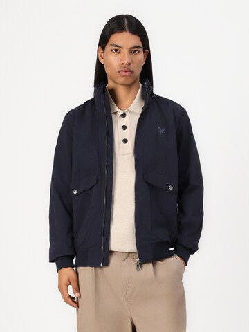 Lyle & Scott Kurtka przejściowa 'CRINKLE' w kolorze niebieski