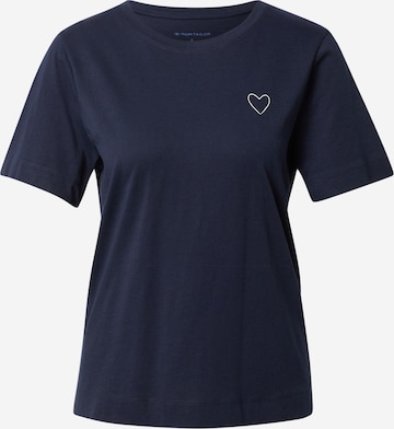 T-shirt TOM TAILOR en bleu : devant