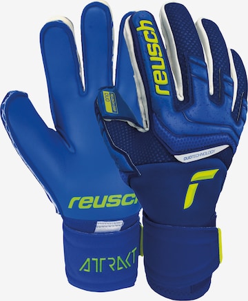 REUSCH Athletic Gloves 'Attrakt Duo' in Blue: front