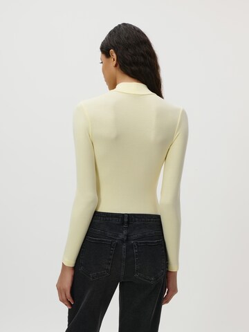 Body a maglietta 'Ava' di LeGer by Lena Gercke in giallo