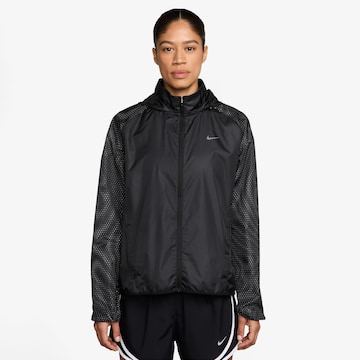 NIKE Athletic Jacket 'Tempo Repel Flash' in Black: front