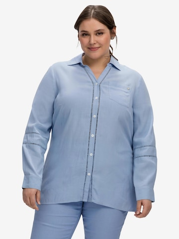 SHEEGO Bluse in Blau