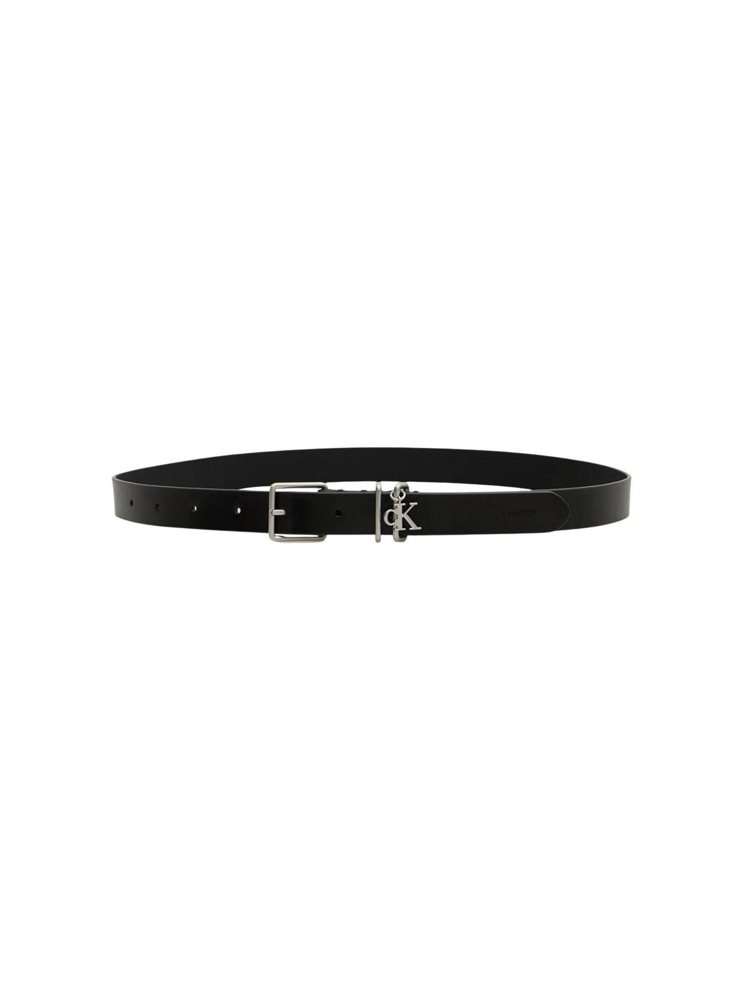 Cintura 'MONOGRAM CHARM  KEEPER BELT 25MM LV04F7086G' di Calvin Klein in nero