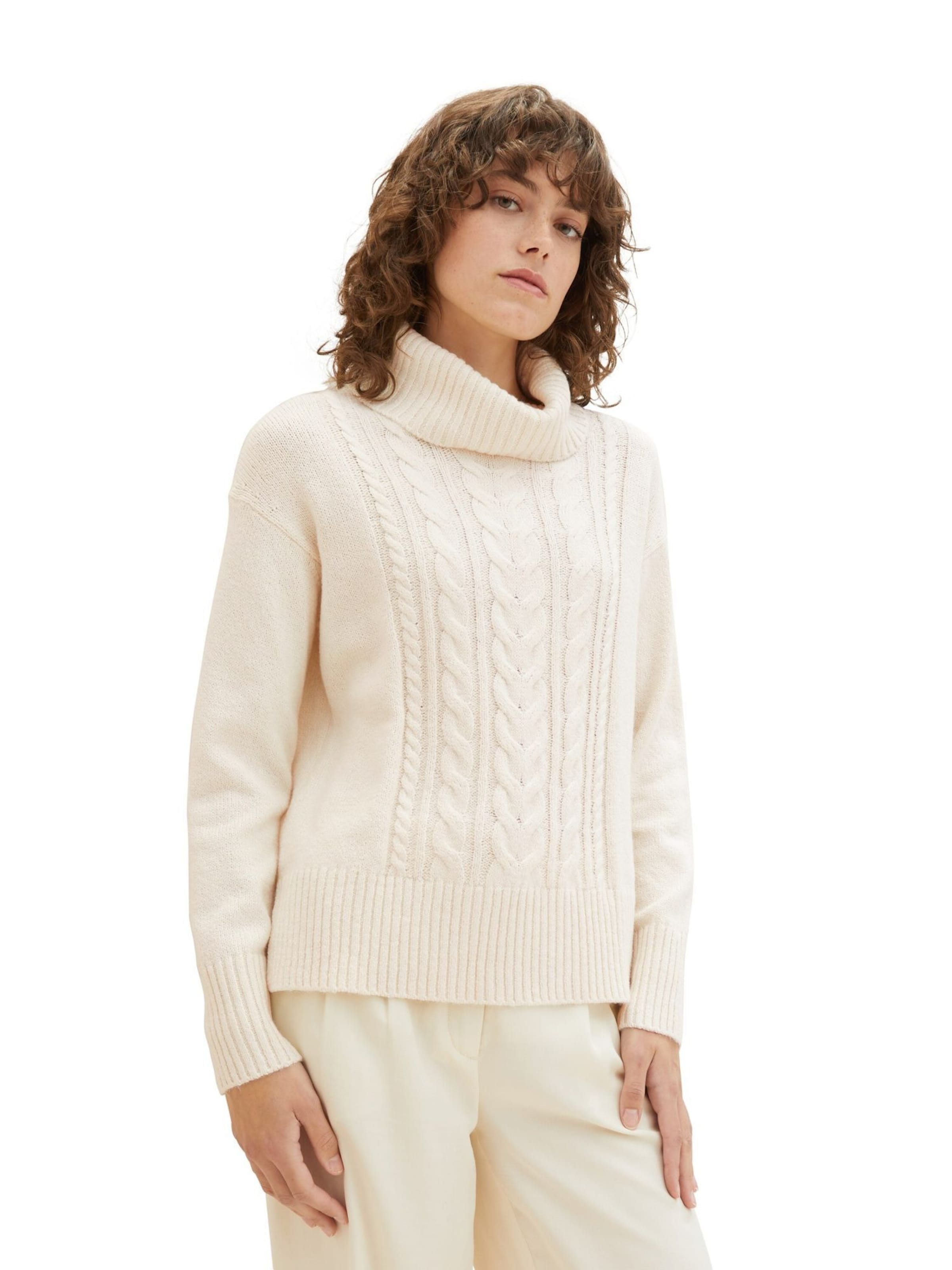 TOM TAILOR Trui in Beige