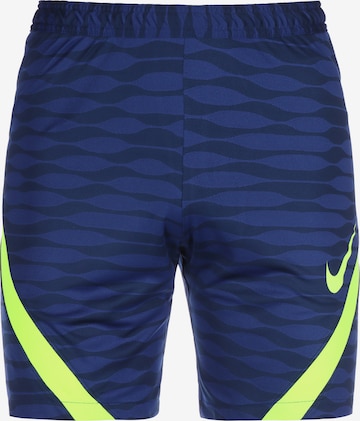 NIKE Workout Pants in Blue: front