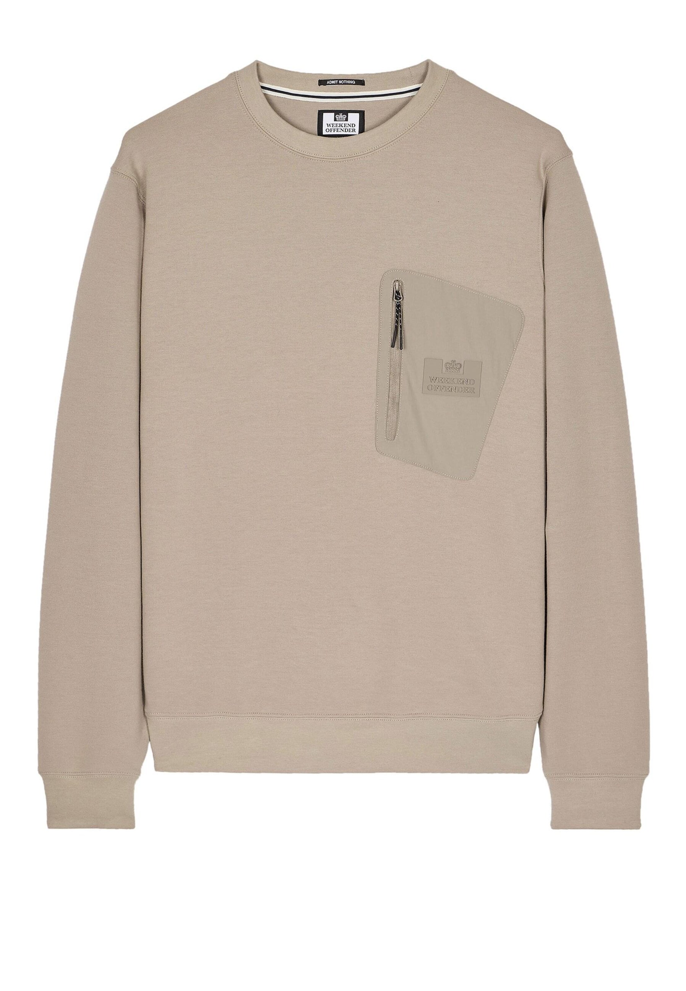 Weekend Offender Sweatshirt 'San Telmo' in Braun: Vorderseite