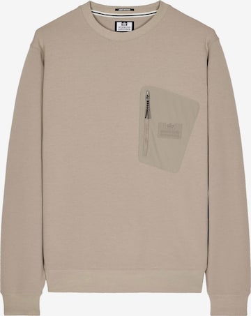Weekend Offender Sweatshirt 'San Telmo' in Braun: Vorderseite