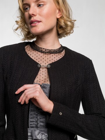 SPIETH & WENSKY Knit cardigan 'Emana' in Black