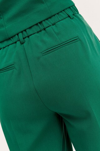 b.young Wide leg Chino trousers 'DANTA' in Green
