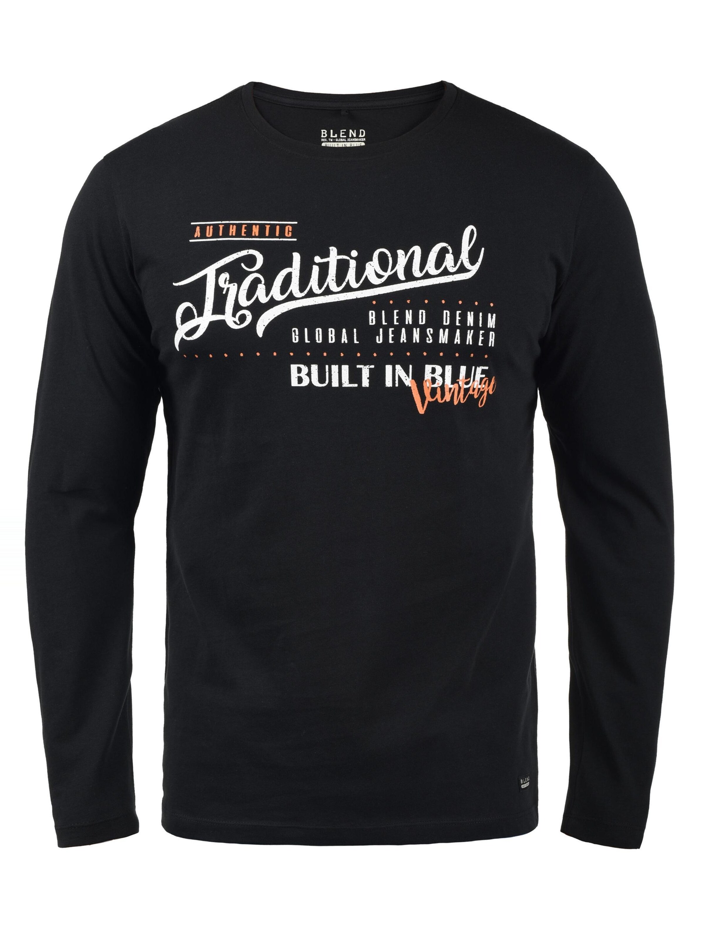 BLEND - Camiseta 'Dopper' en negro: frente