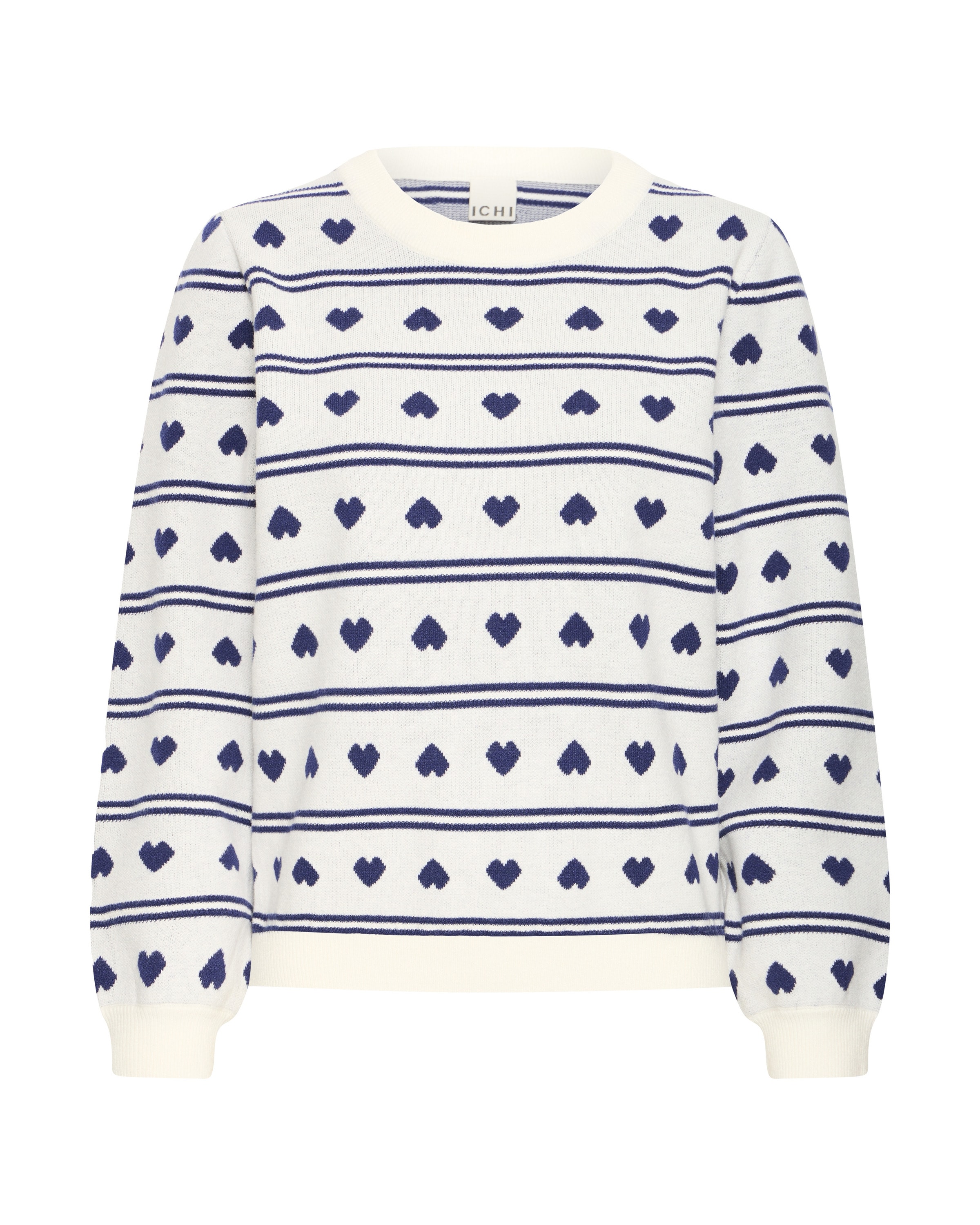 Pull-over 'IHBrielle' ICHI en blanc : devant