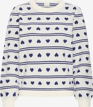 Pull-over 'IHBrielle' ICHI en blanc : devant