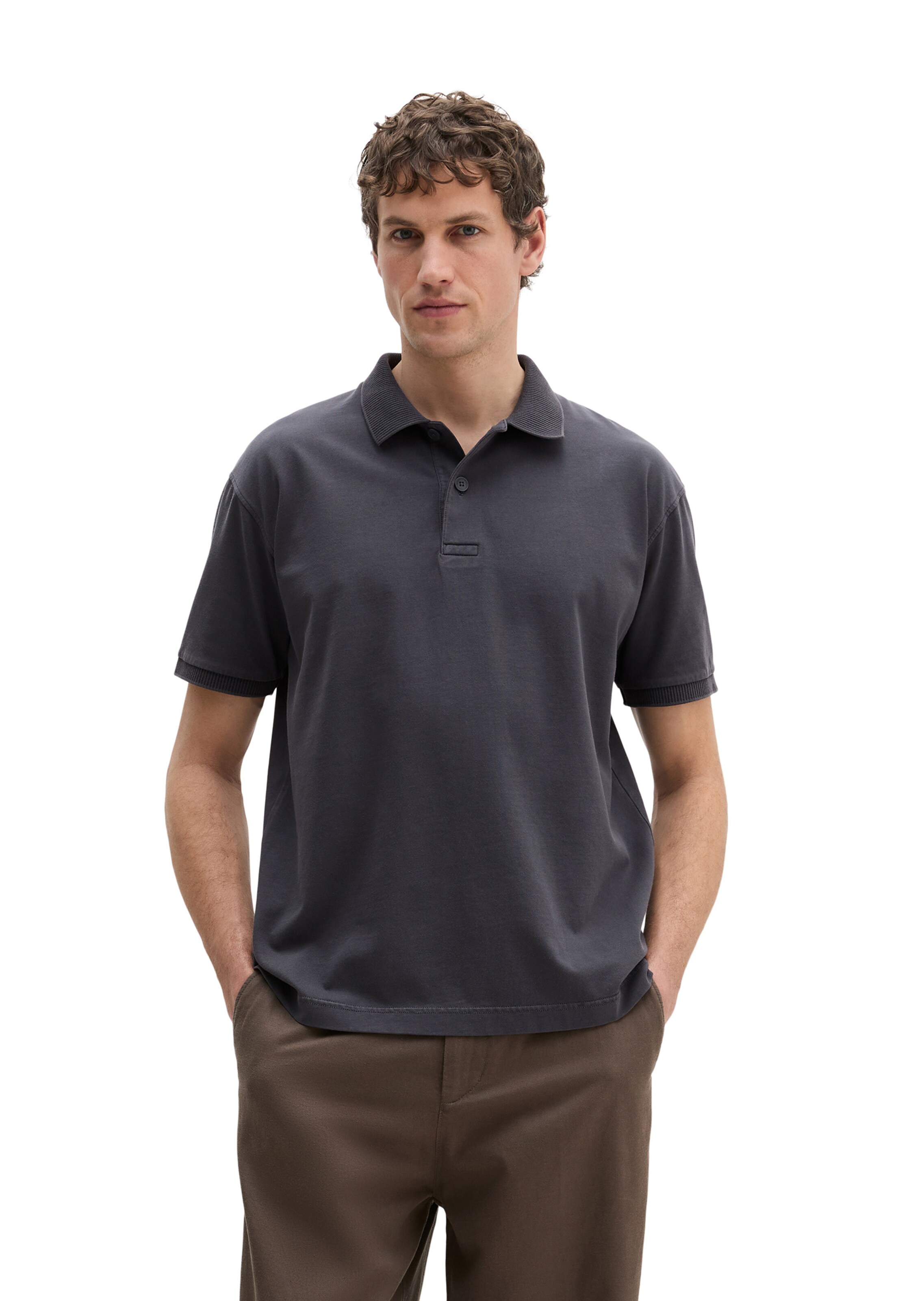 Marc O'Polo Shirt in Grey: front