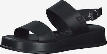 TAMARIS Sandal i svart: framsida