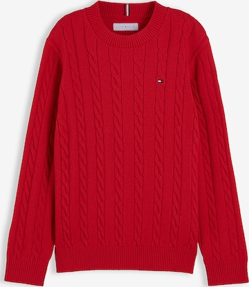 TOMMY HILFIGER Sweater 'Essential' in Red: front