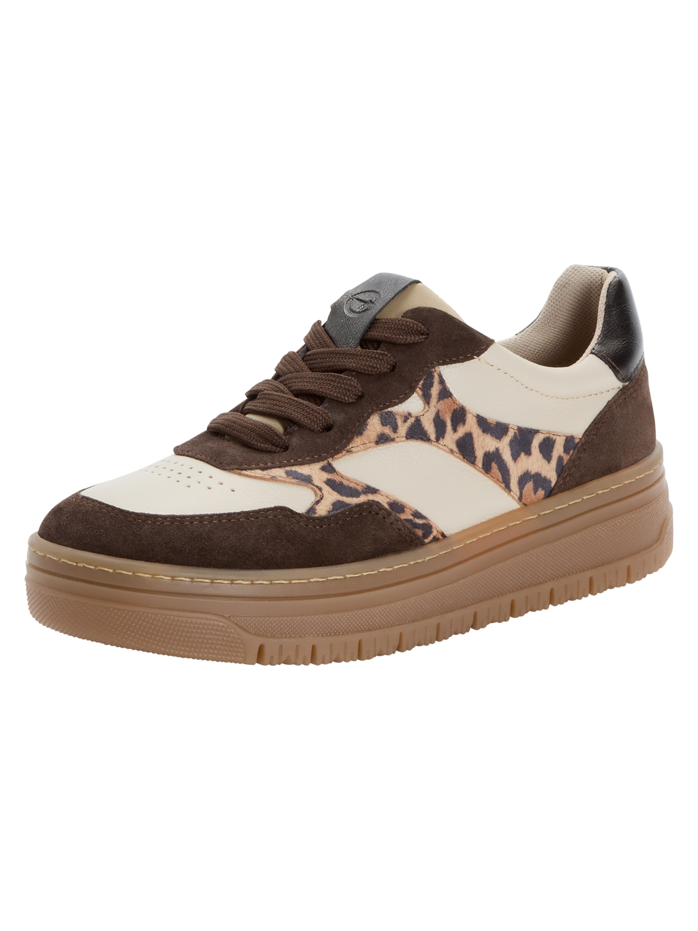 Baskets basses Tamaris en marron : devant