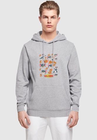 ABSOLUTE CULT Sweatshirt 'Tom and Jerry - Many Faces' in Grau: predná strana