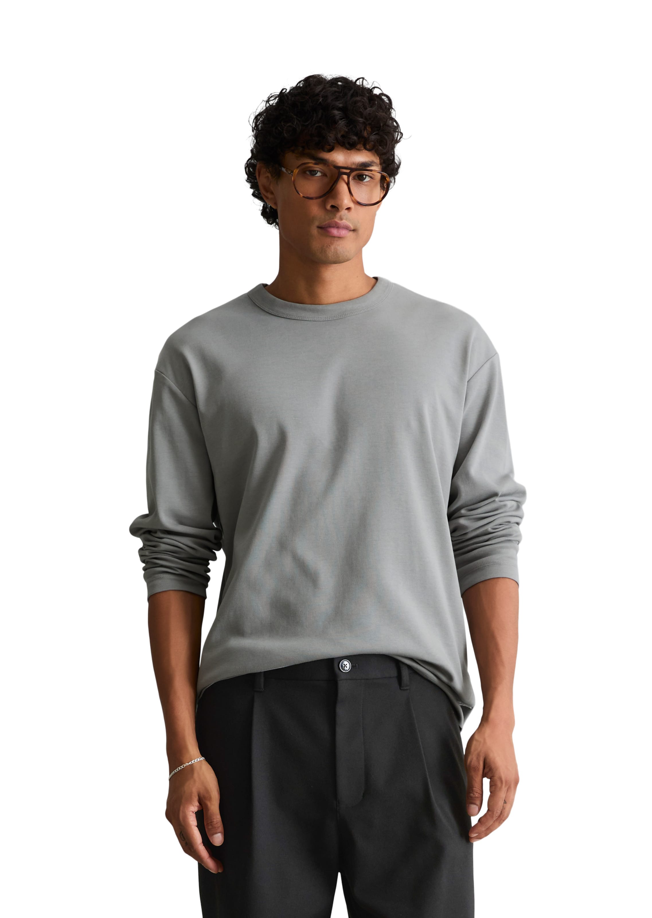 Marc O'Polo DENIM Shirt in Grey: front