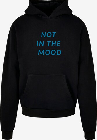 Merchcode Sweatshirt ' NITM - Italic' in Black: front