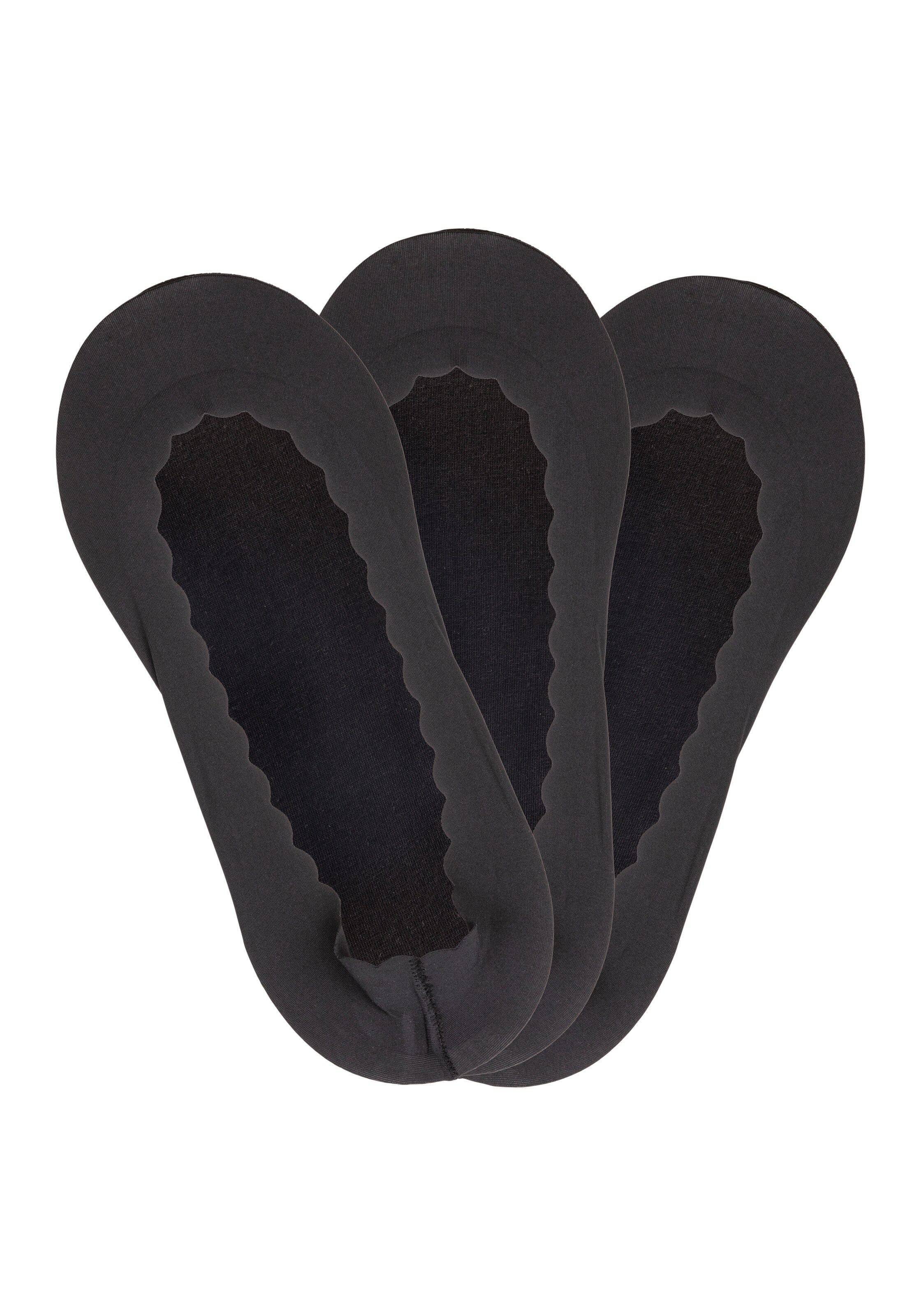 LASCANA Füßlinge in Schwarz: Vorderseite