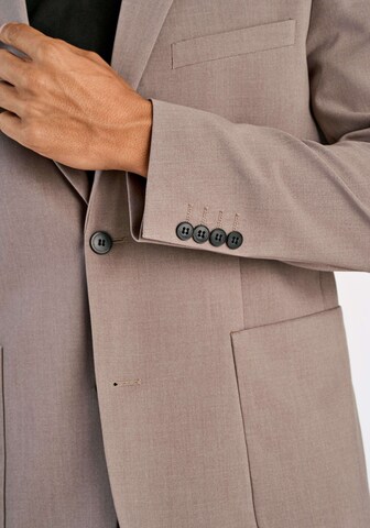 Lindbergh Regular Fit Sakko in Braun