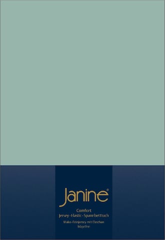 JANINE Spannbetttuch 'Janine' in Grün: Vorderseite