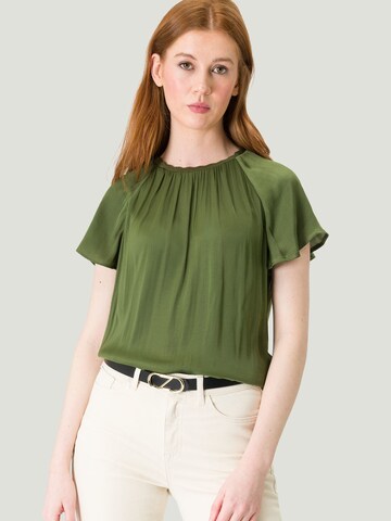 zero Blouse in Groen: voorkant