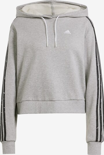 ADIDAS SPORTSWEAR Sportska sweater majica u siva melange / crna / bijela, Pregled proizvoda