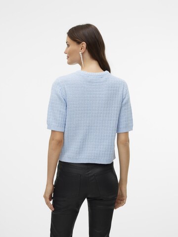 VERO MODA Gebreid vest 'Harper' in Blauw