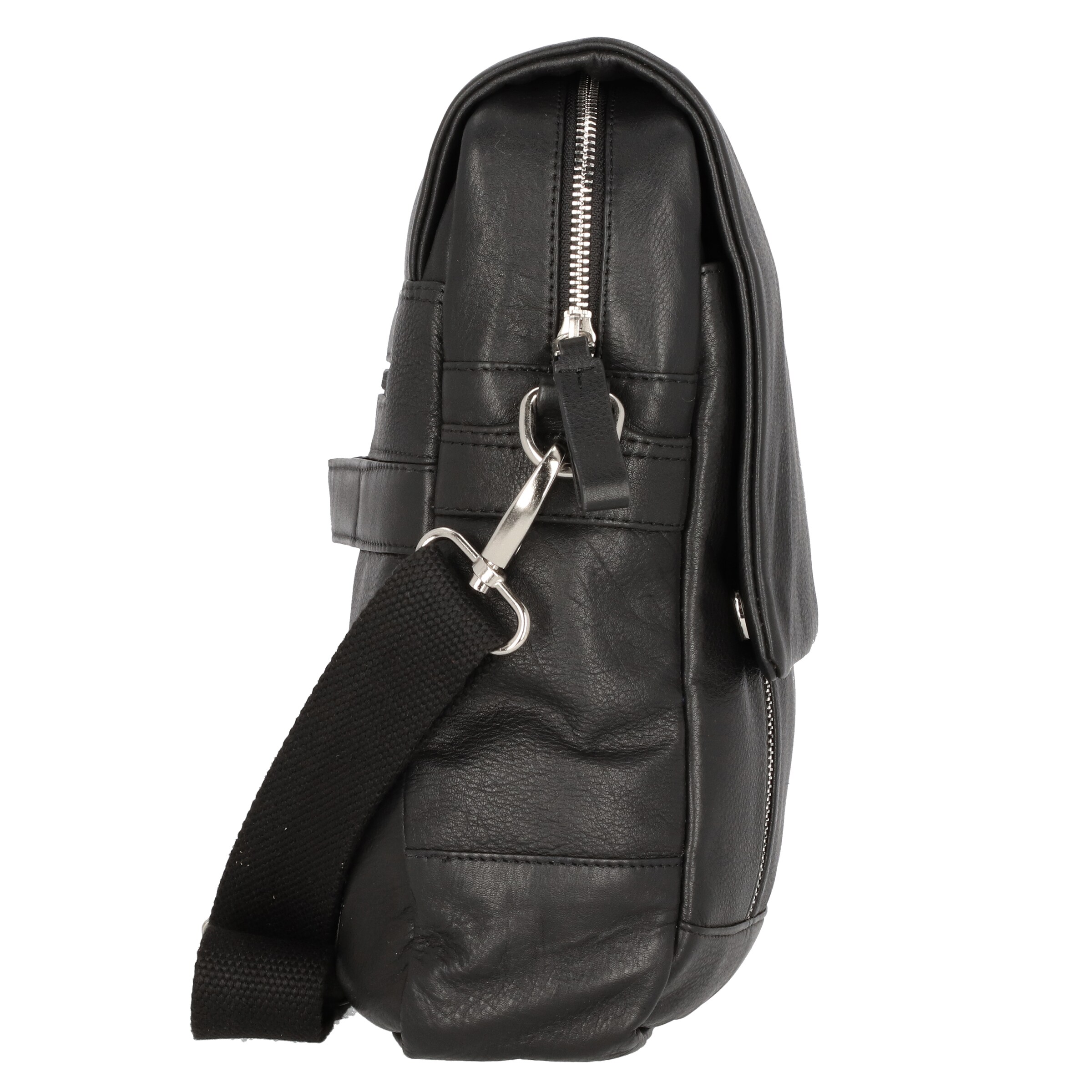 Borsa messenger 'Oro' di Alassio in nero