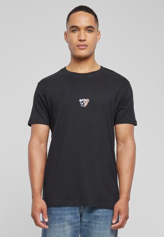 Mister Tee - Camiseta 'Skull Bear' en negro: frente