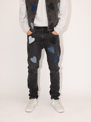 Levi's® Upcycling Regular Jeans 'Kelvyn Colt Design 505' in Schwarz: predná strana