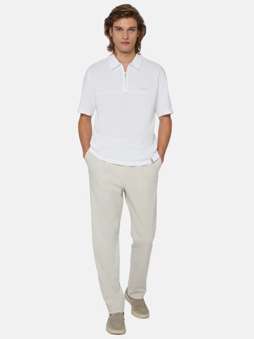 Boggi Milano Slimfit Plissert bukse i beige