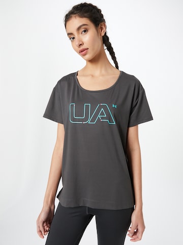 T-shirt fonctionnel UNDER ARMOUR en gris : devant