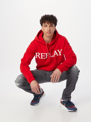 Sweat-shirt REPLAY en rouge