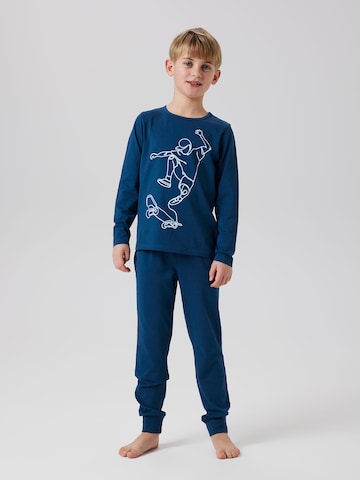 NAME IT Schlafanzug 'NKMTitan Skater' in Blau: Vorderseite
