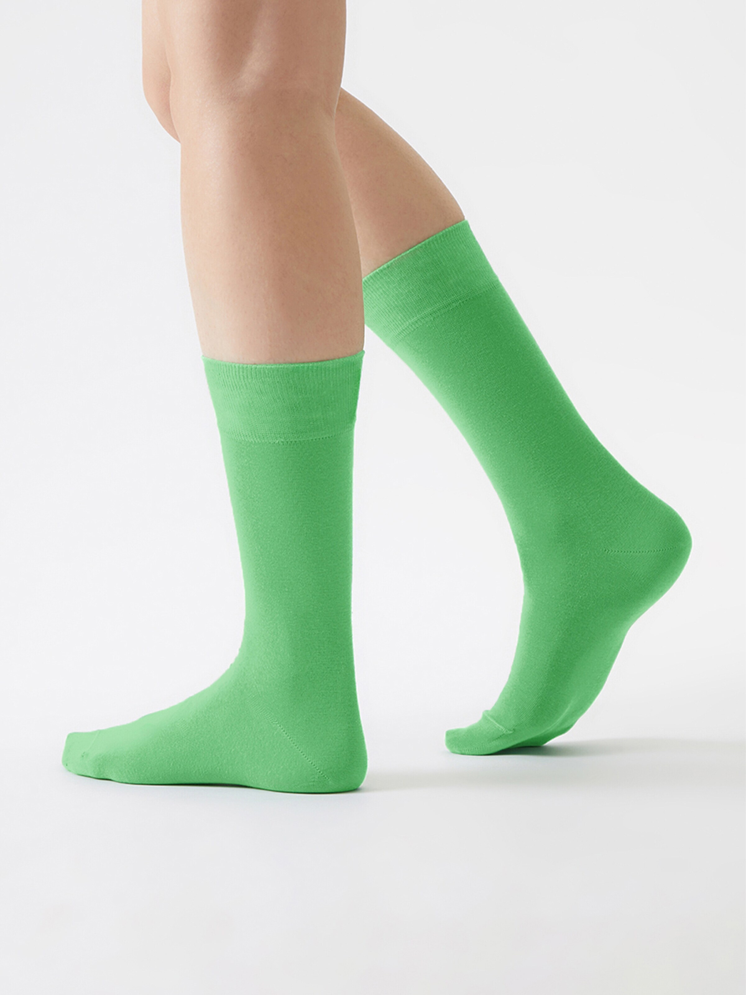 Von Jungfeld Socks 'Colour' in Green: front
