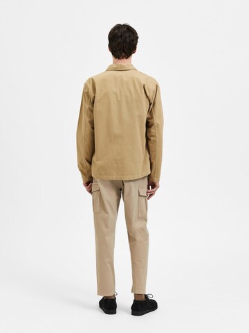 SELECTED HOMME Regular fit Overhemd 'Tony' in Beige