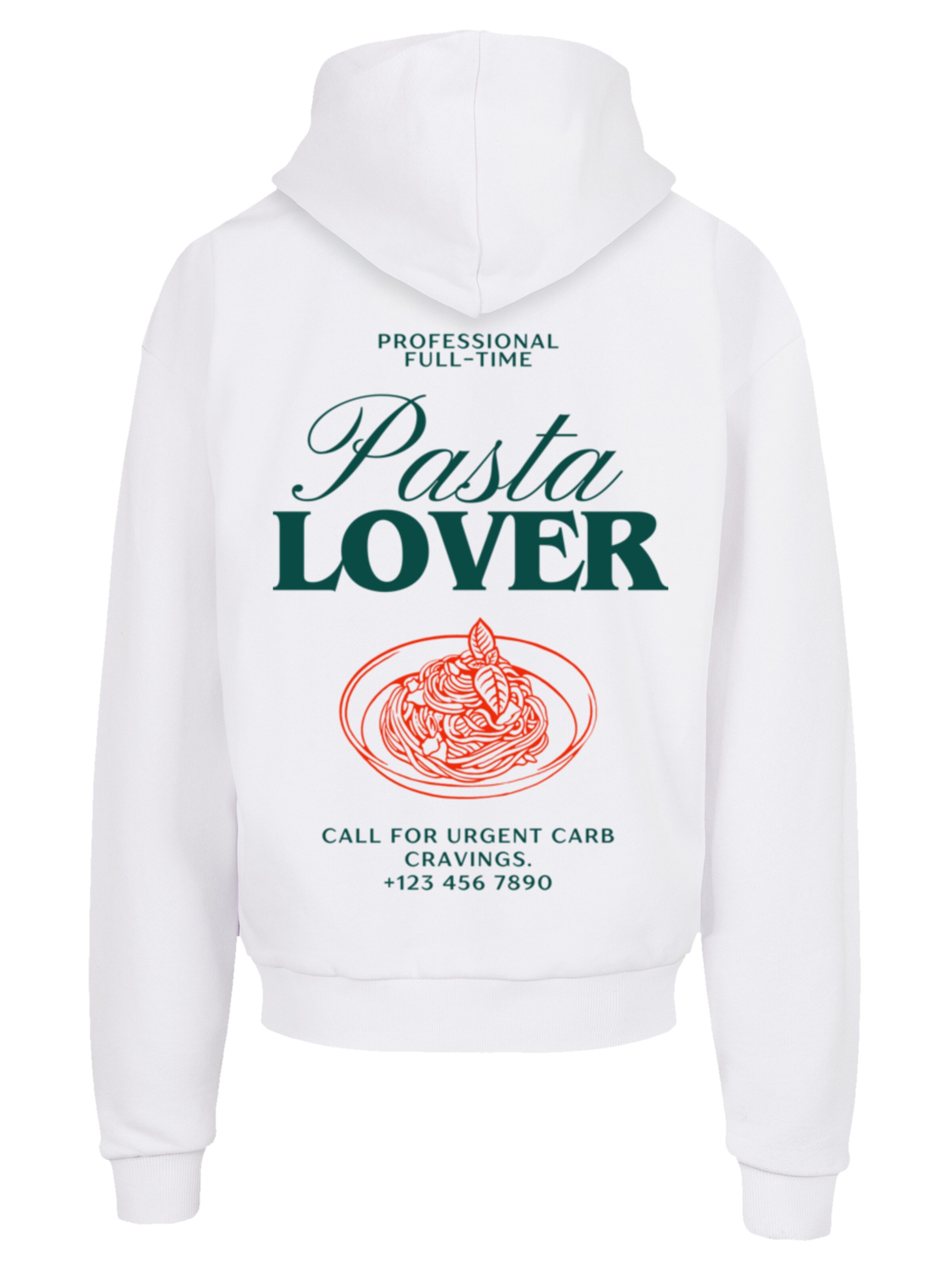 Veste de survêtement 'Pasta Lover' F4NT4STIC en blanc