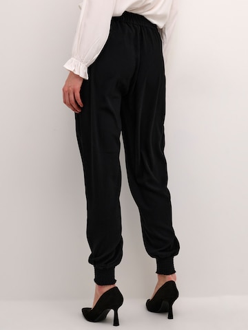 Cream Tapered Trousers 'Cocamia' in Black