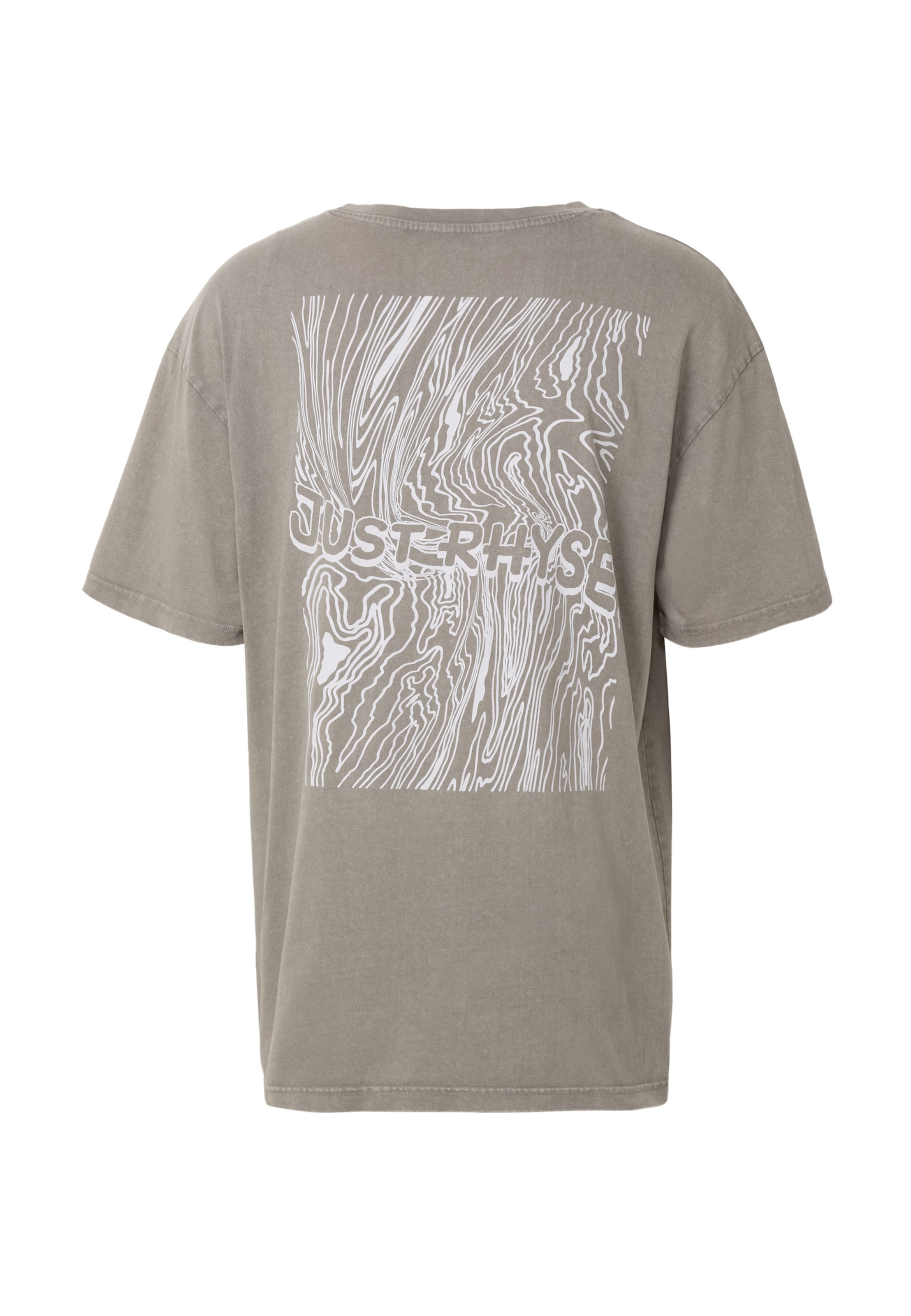 T-Shirt Just Rhyse en gris : devant