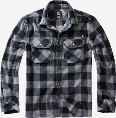 Brandit Overhemd 'Jeff' in de kleur Lichtgrijs / Zwart, Productweergave