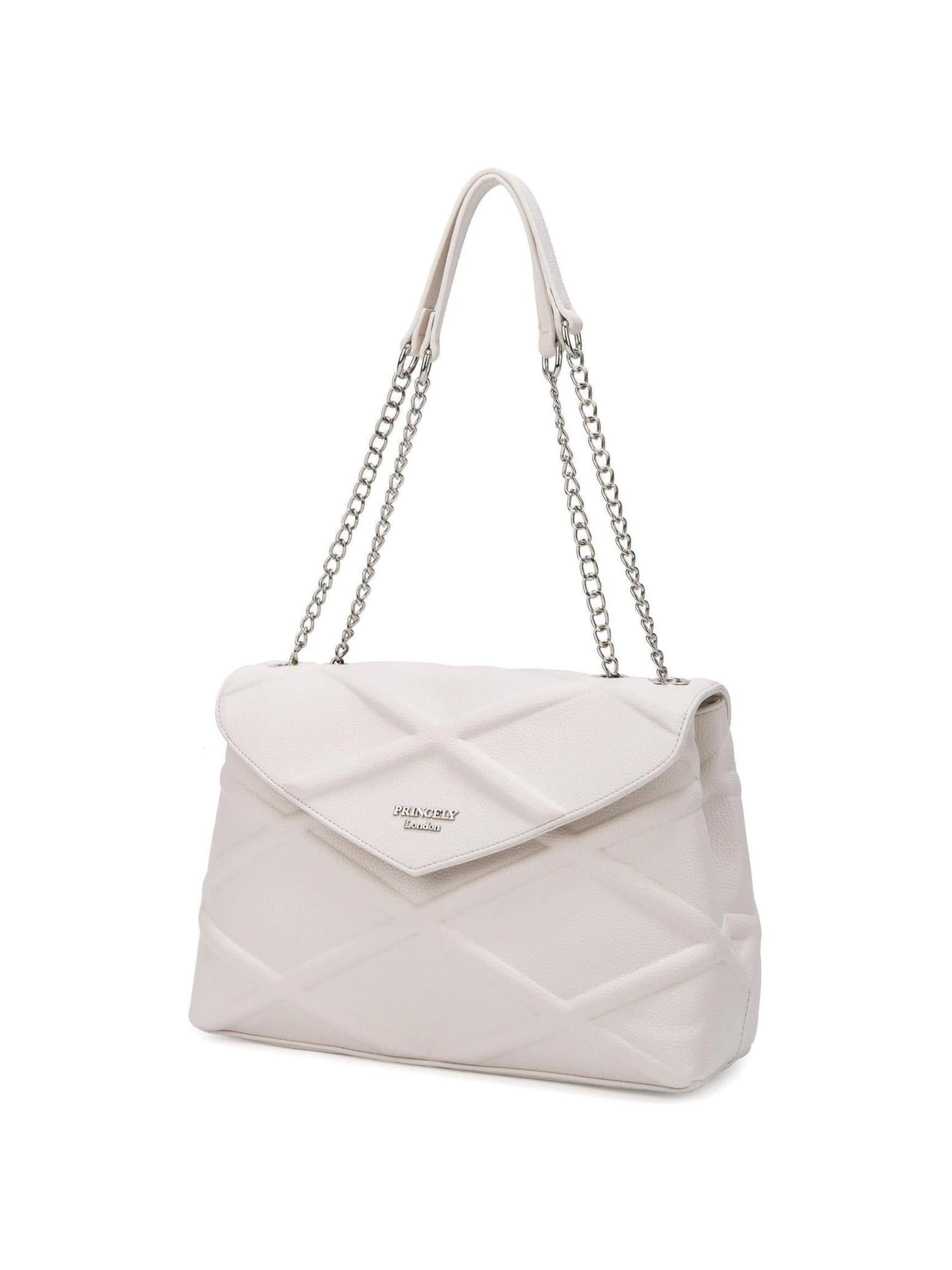 Princely London - Bolso de hombro 'Chaunhi' en blanco