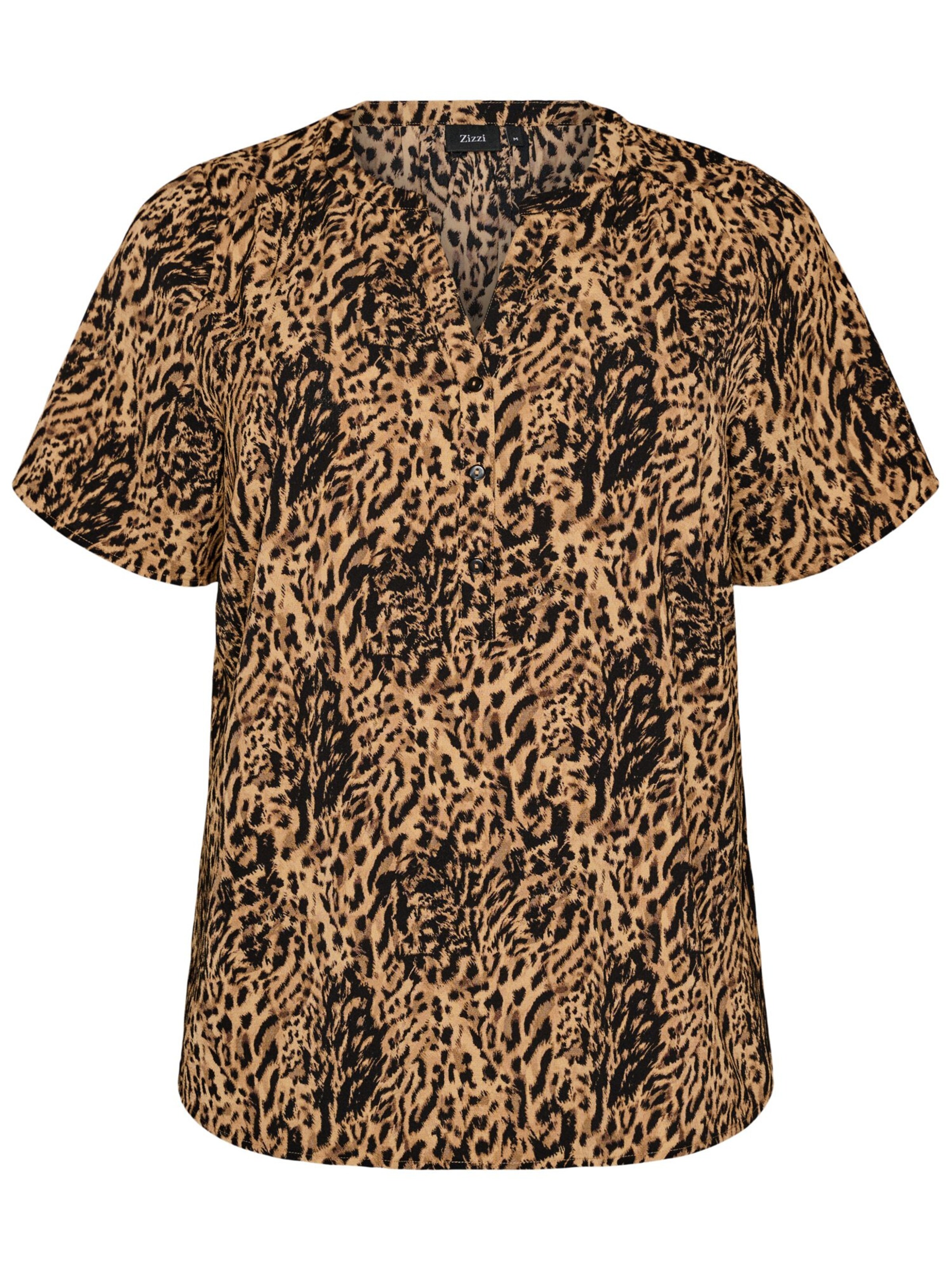 Zizzi Bluzka 'Caanni' w kolorze brązowy: przód