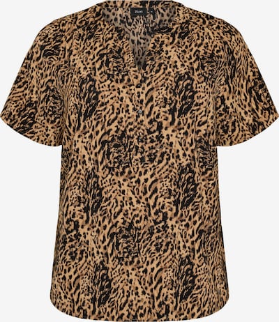 Zizzi Blūze 'Caanni' pieejams XL-XXL, krāsa - brūns / melns, Preces skats