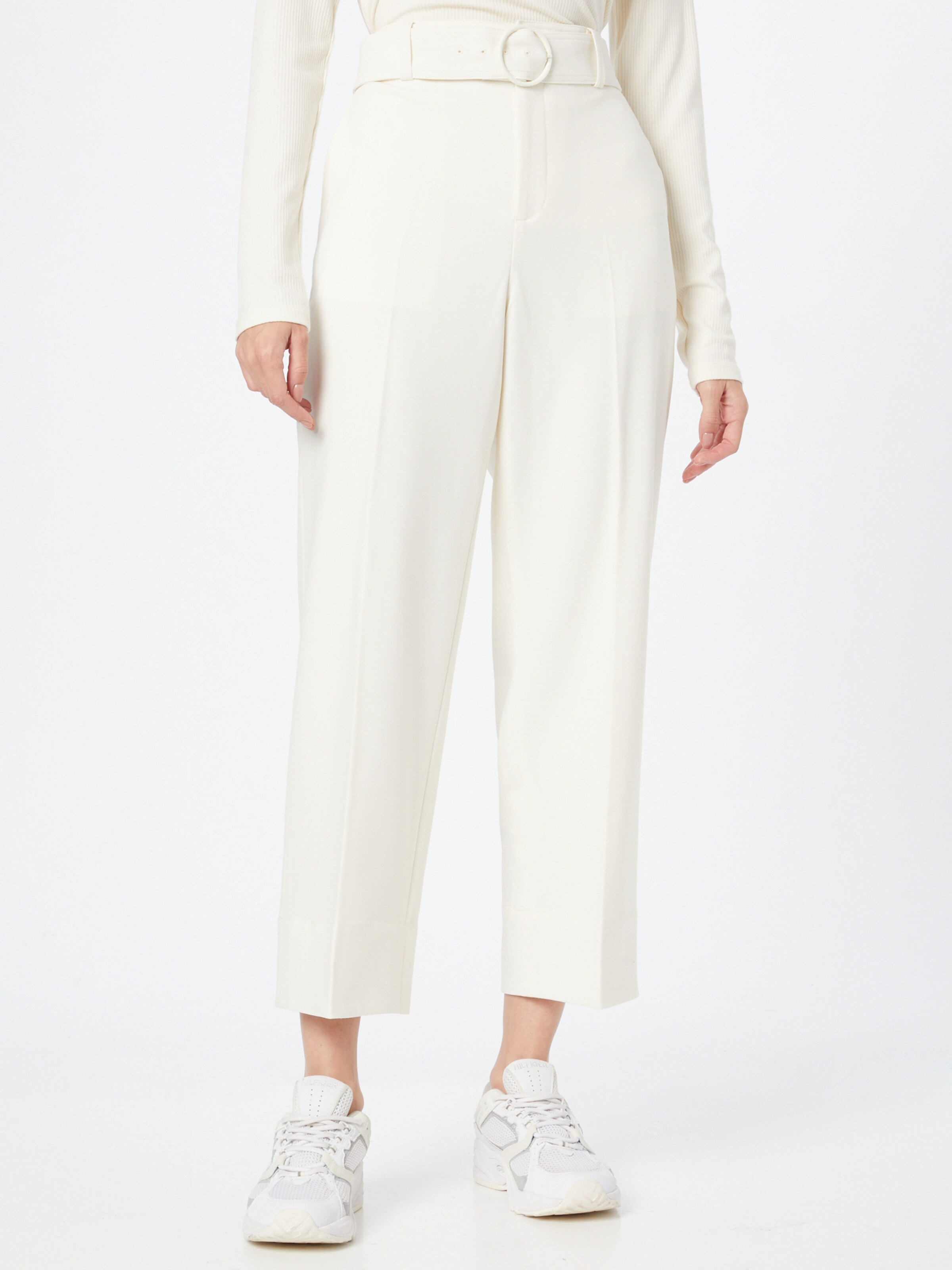 Donna Premium Club Monaco Pantaloni con piega frontale ENAMEL in Bianco 
